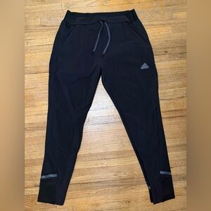 adidas Black Men's Jogger Pants with Gray Accents